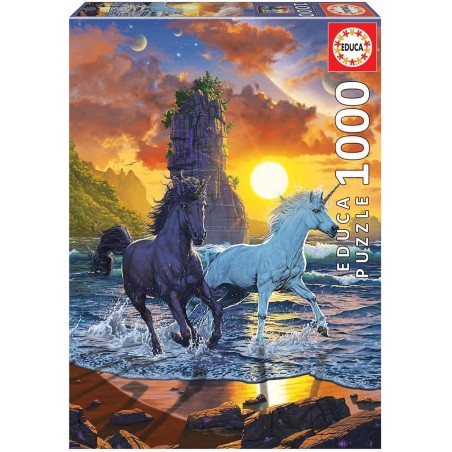 PUZZLE UNICORNIOS ON THE BEACH 1000 EDUCA 19025
