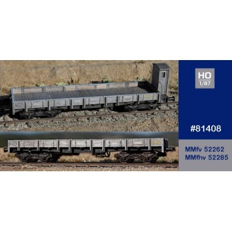 SET 2 VAGONES BORDE BAJO serie MM MABAR 81408 ESCALA H0