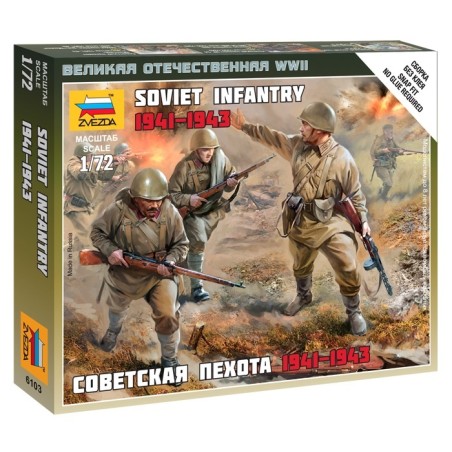 INFANTERIA SOVIETICA WWII ZVEZDA 6103 ESCALA 1/72