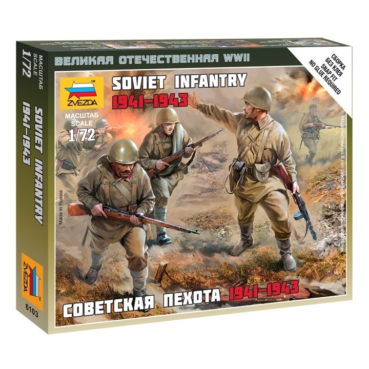 INFANTERIA SOVIETICA WWII ZVEZDA 6103 ESCALA 1/72