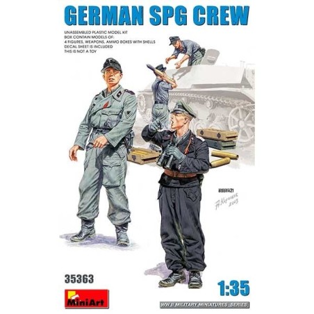 GERMAN SPG CREW MINI ART 1/35
