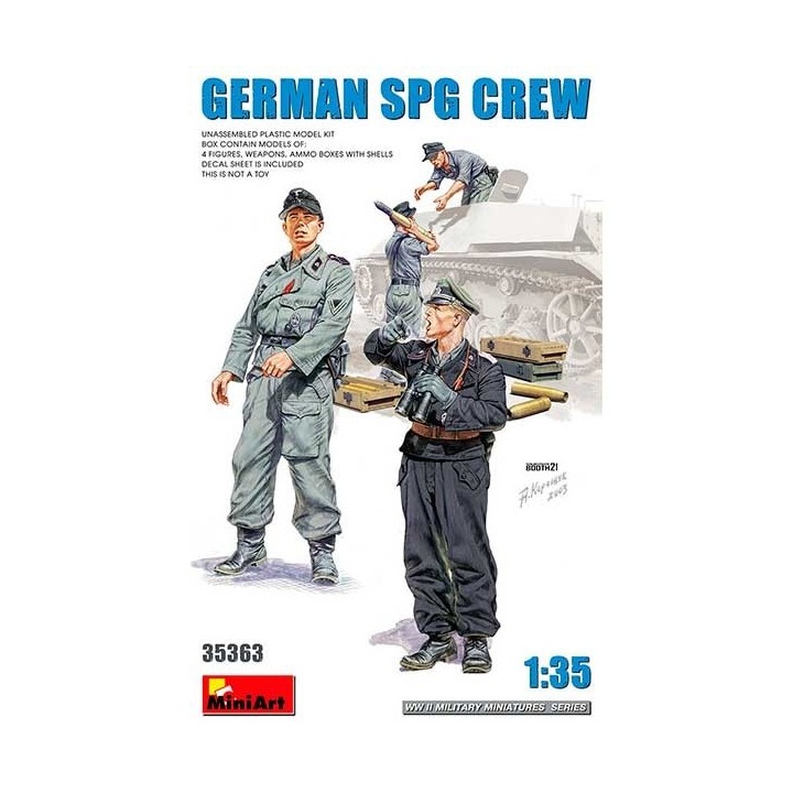 GERMAN SPG CREW MINI ART 1/35