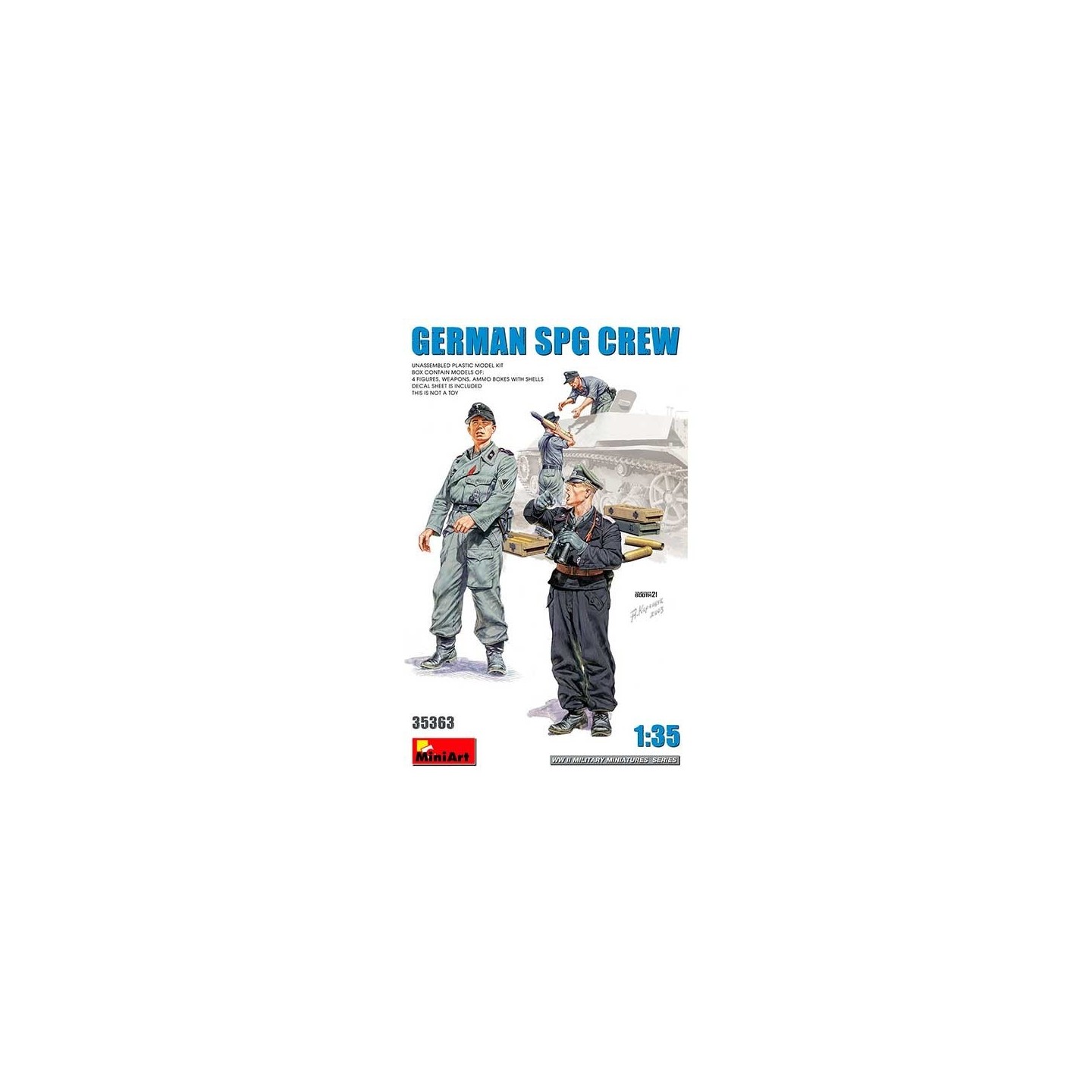 GERMAN SPG CREW MINI ART 1/35