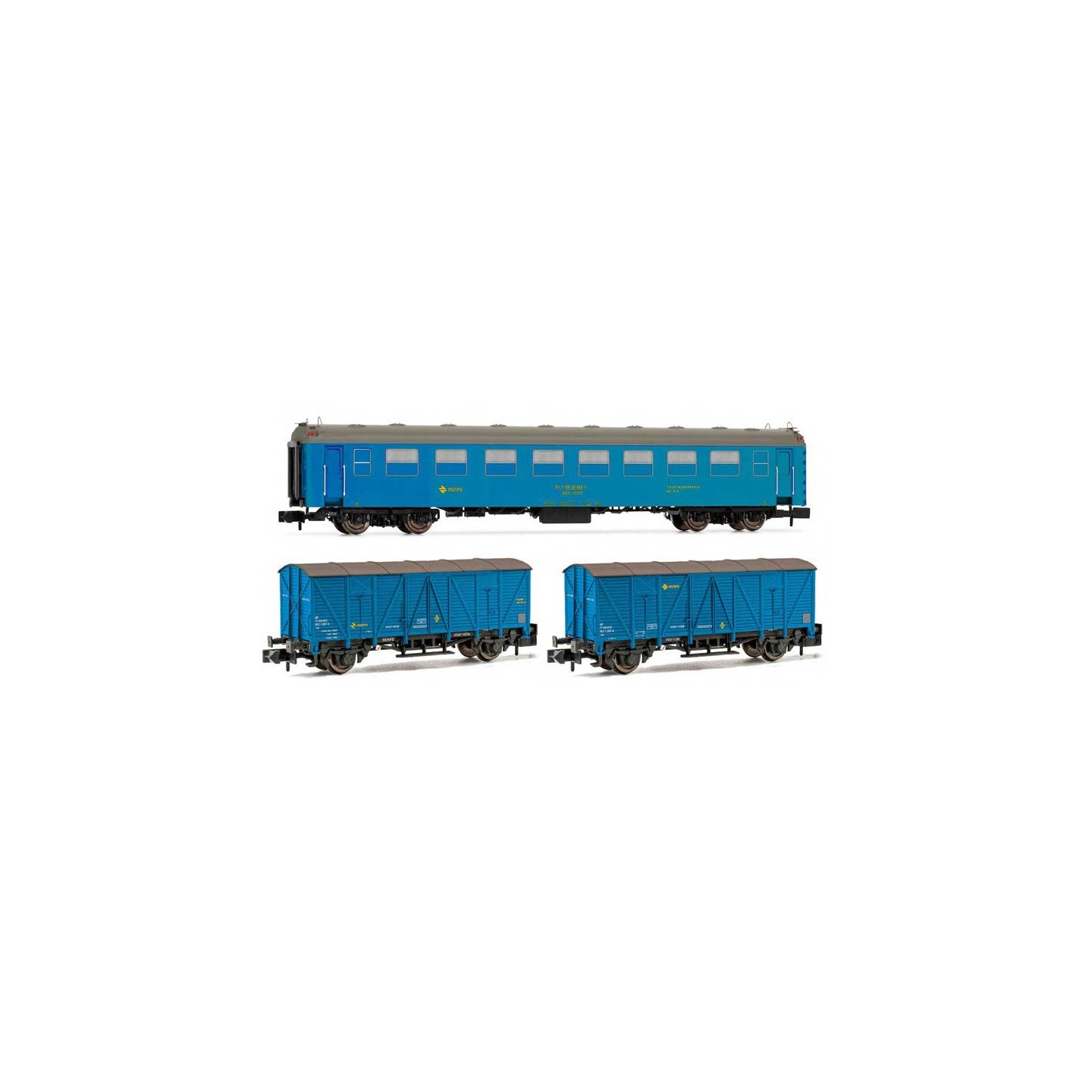 SET 3 COCHES TREN TALLER GRANADA" RENFE ARNOLD HN4457 ESCALA N"