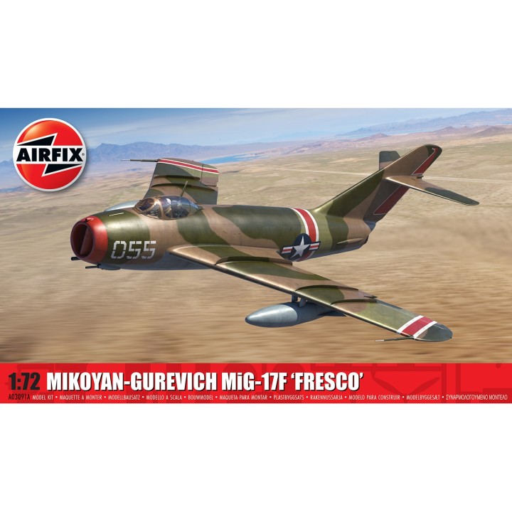 MIG-17F FRESCO"  MIKOYAN-GUREVICH AIRFIX A03091A ESCALA 1/72"