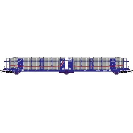 VAGÓN PORTACOCHES MEGA CAR CARRIER" ELECTROTREN HE6067 ESCALA H0"