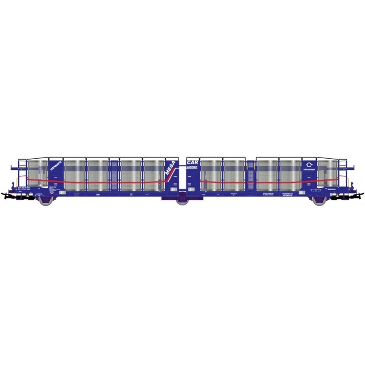 VAGÓN PORTACOCHES MEGA CAR CARRIER" ELECTROTREN HE6067 ESCALA H0"