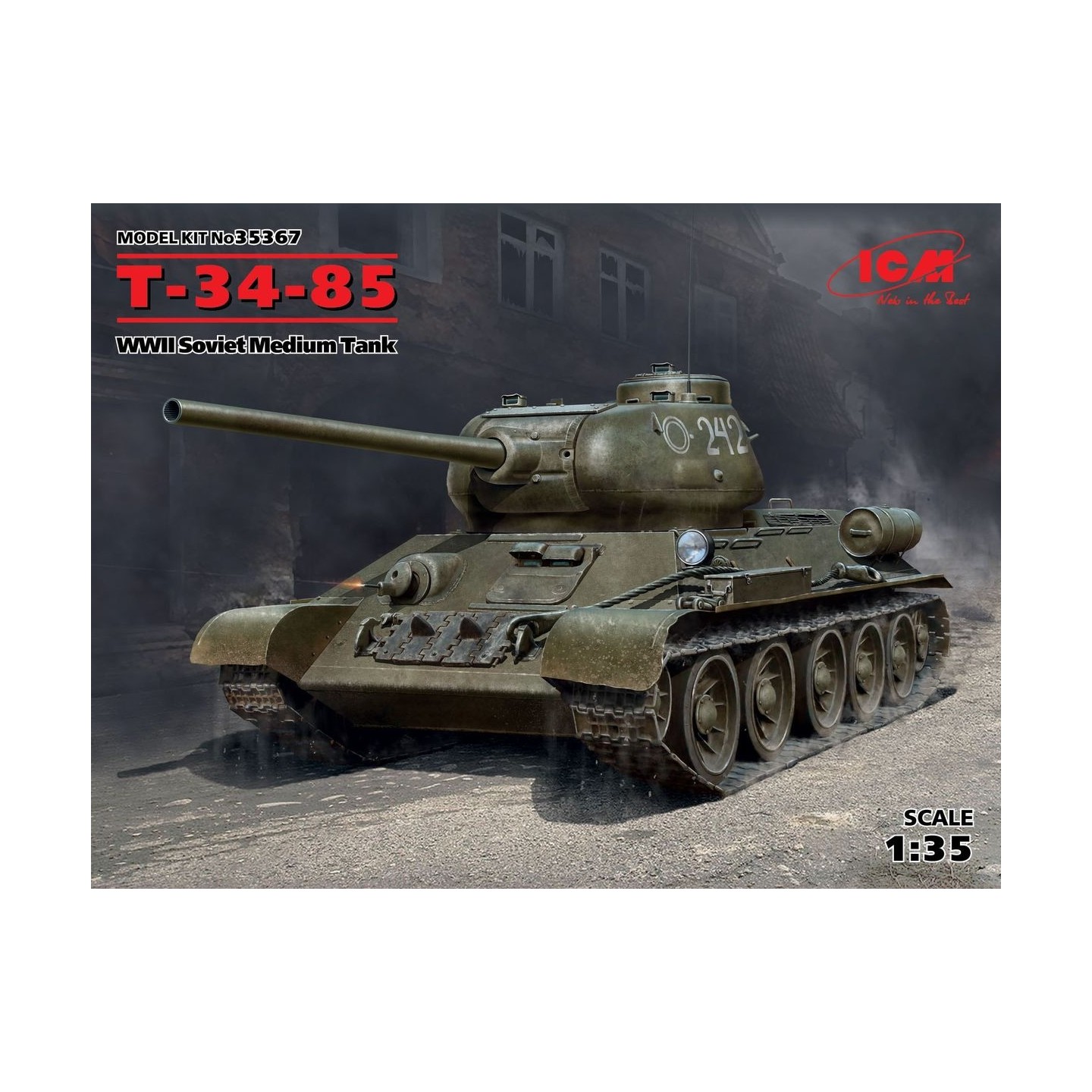 T34-85 SOVIET TANK ICM 1/35