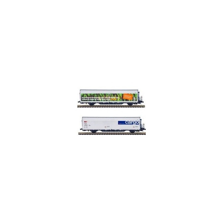 SET 2 VAGONES SBB CARGO MABAR 86515 ESCALA N