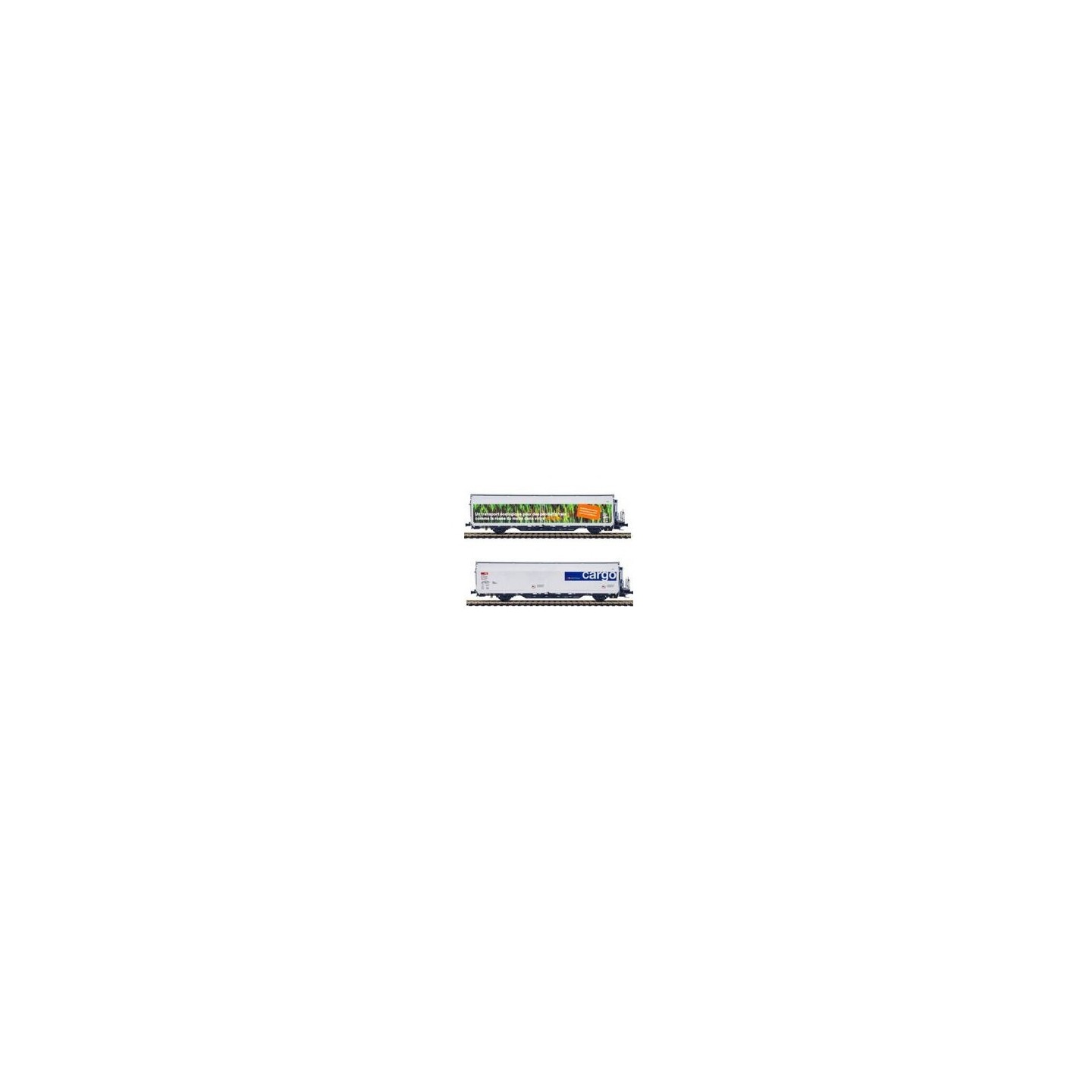SET 2 VAGONES SBB CARGO MABAR 86515 ESCALA N