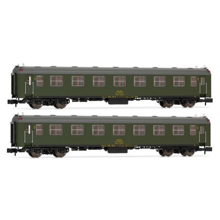 SET 2 COCHES 6000 ALSA TREN FELIPE II" ARNOLD HN4455 ESCALA N"