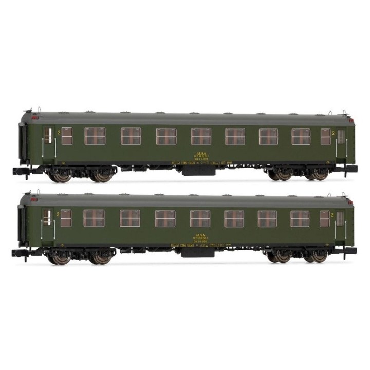 SET 2 COCHES 6000 ALSA TREN FELIPE II" ARNOLD HN4455 ESCALA N"