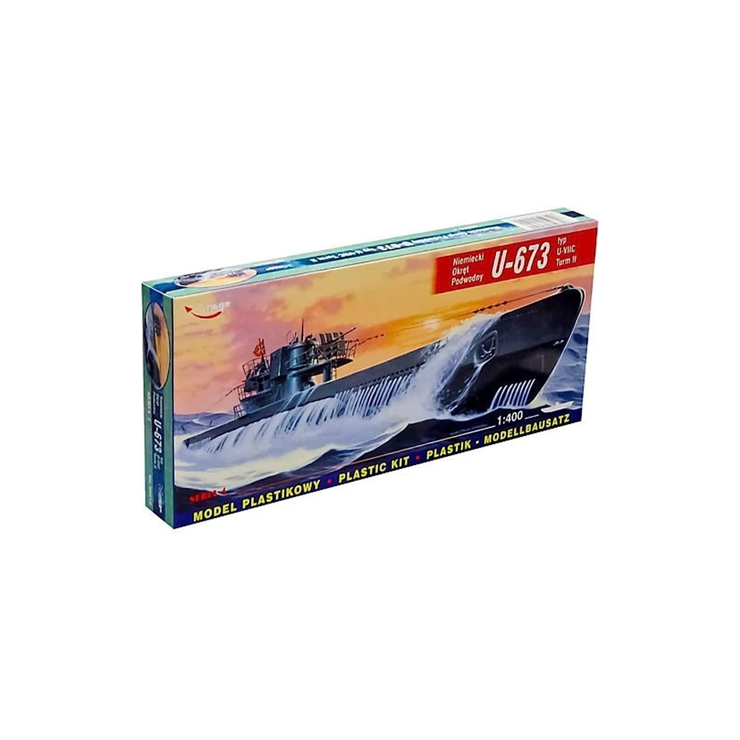 UBOOT U-673 GERMAN MIRAGE 1/400