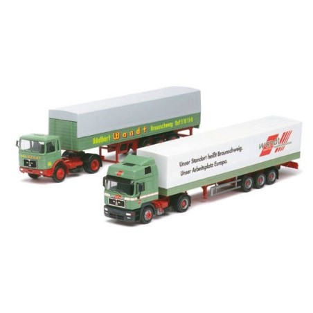 MAN F8 Planensattelzug 2a/3a Y F2000 HD Europlanensattelzug 2a/3a HERPA 187541 ESCALA 1/87