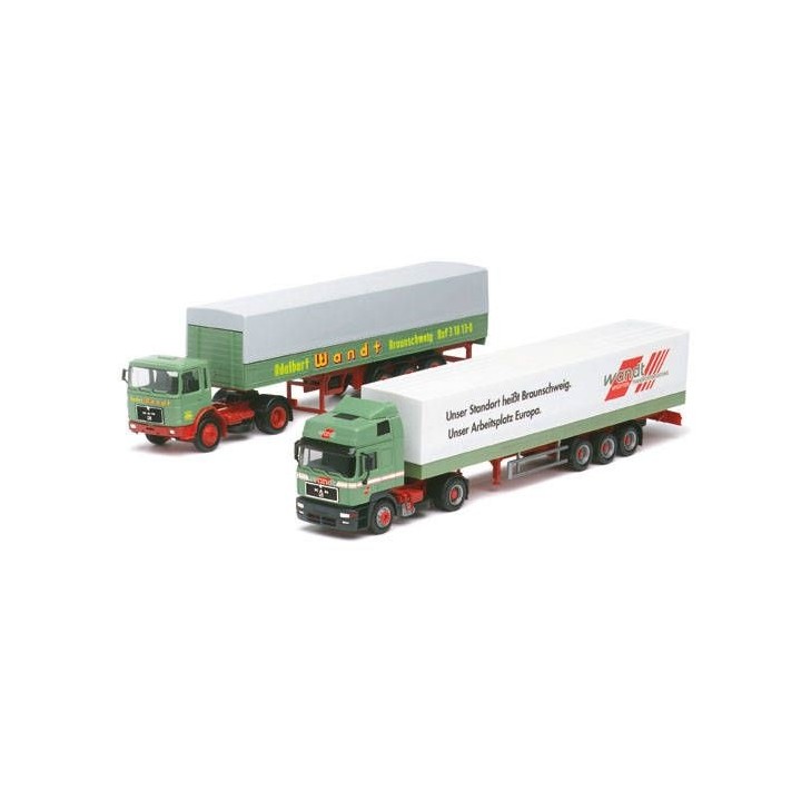MAN F8 Planensattelzug 2a/3a Y F2000 HD Europlanensattelzug 2a/3a HERPA 187541 ESCALA 1/87