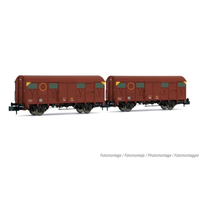 SET 2 VAGONES CERRADOS J2 RENFE ARNOLD HN6575 ESCALA N