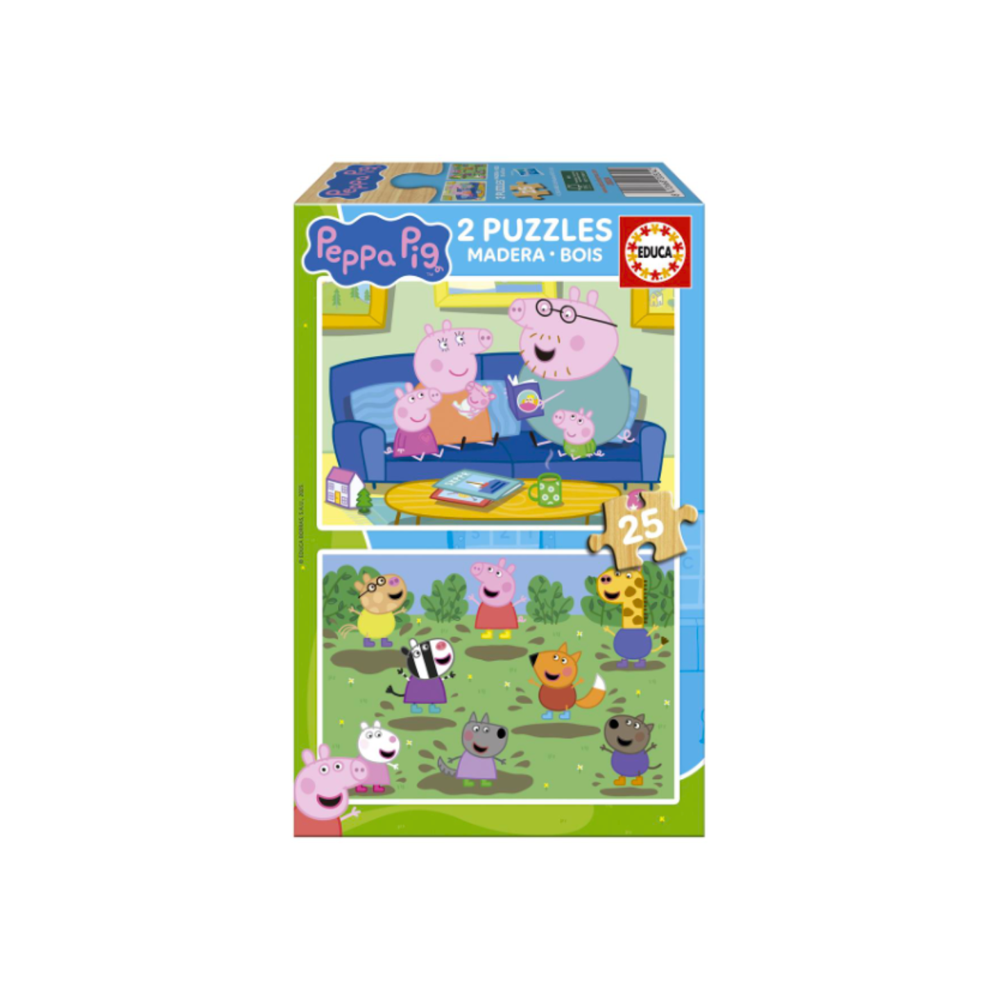 PUZZLE PEPPA PIG 2X25 PIEZAS EDUCA 20324
