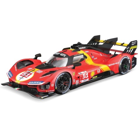 FERRARI 499P 3.0L TURBO V6 GANADOR 24h LE MANS 2023 BURAGO 16301/51 ESCALA 1/18