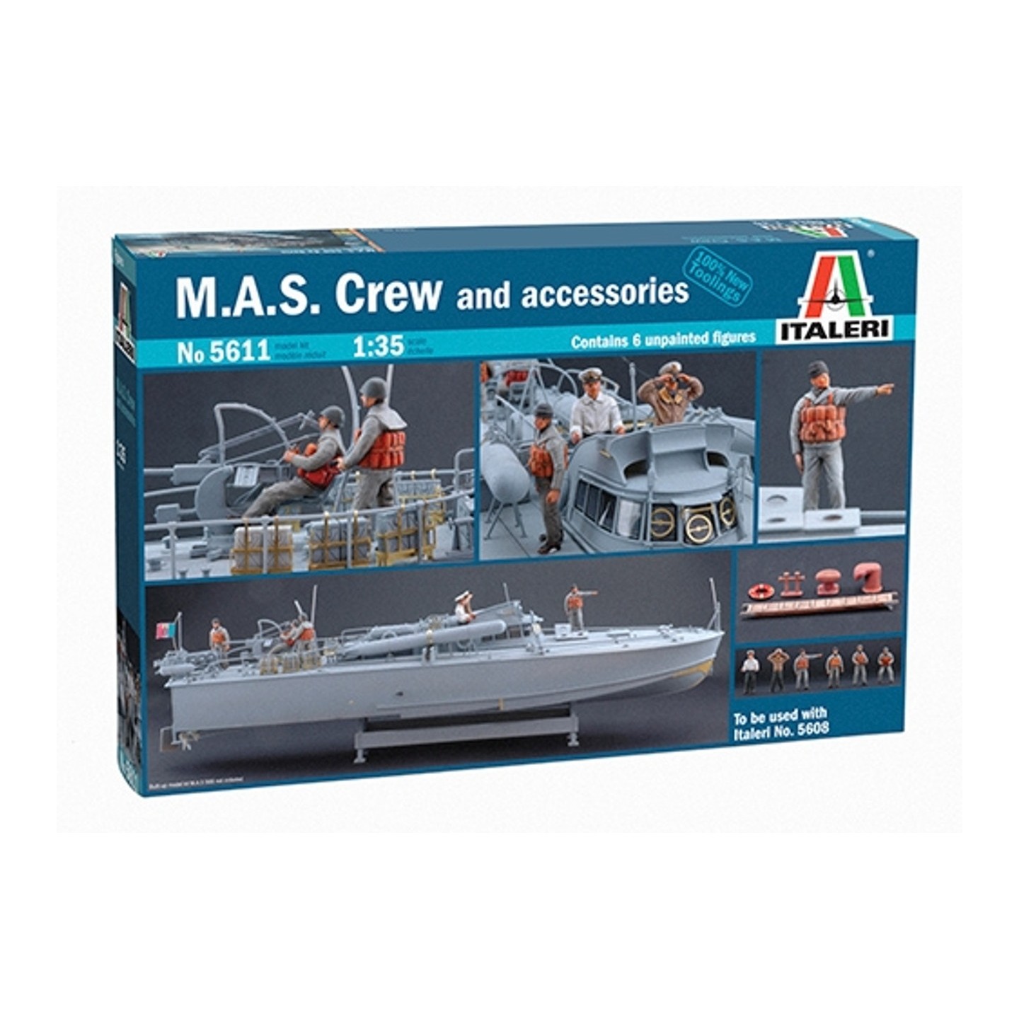 TRIPULACION DE LANCHA ITALERI 1/35
