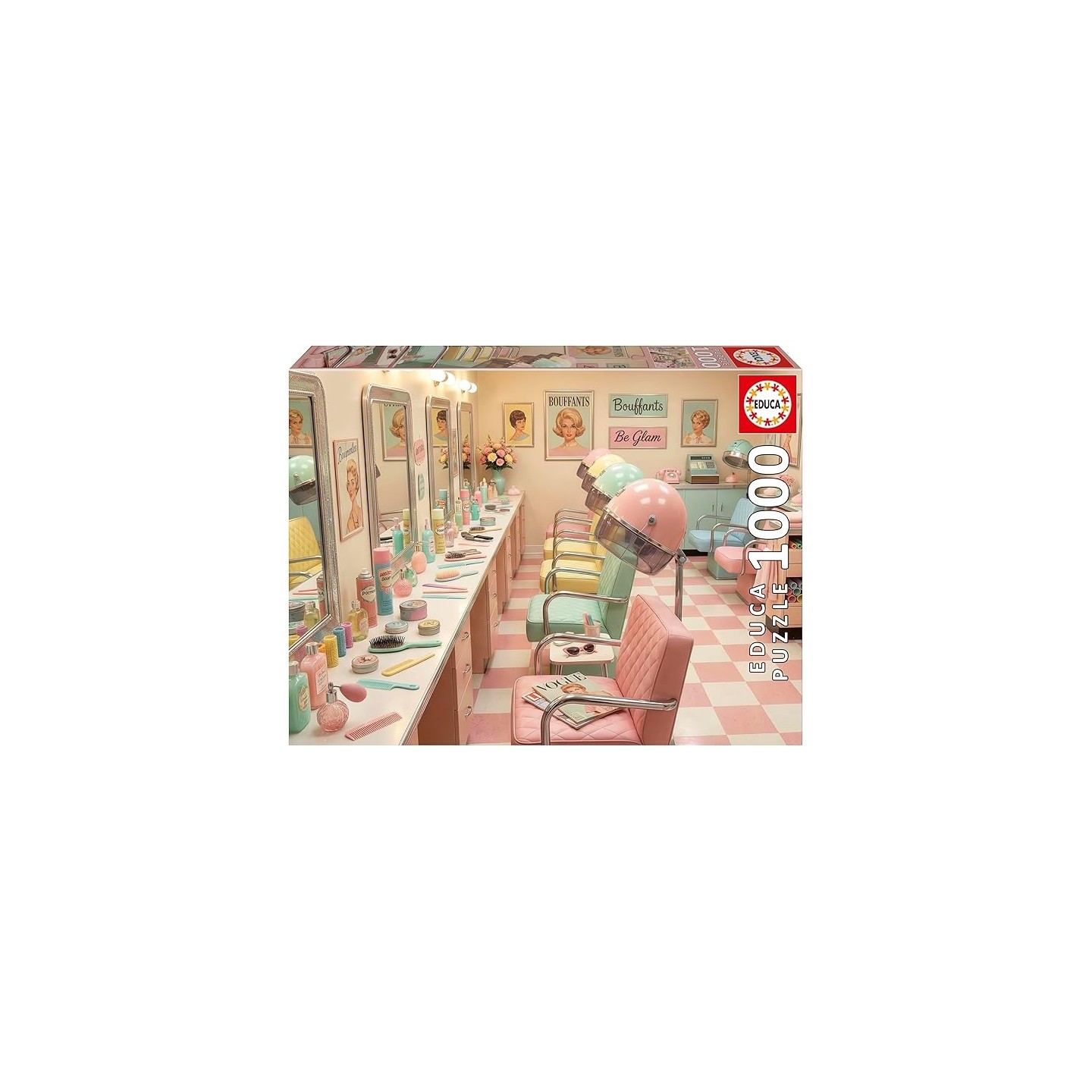 PUZZLE RETRO GLAM SALON 1000 PIEZAS EDUCA 20562