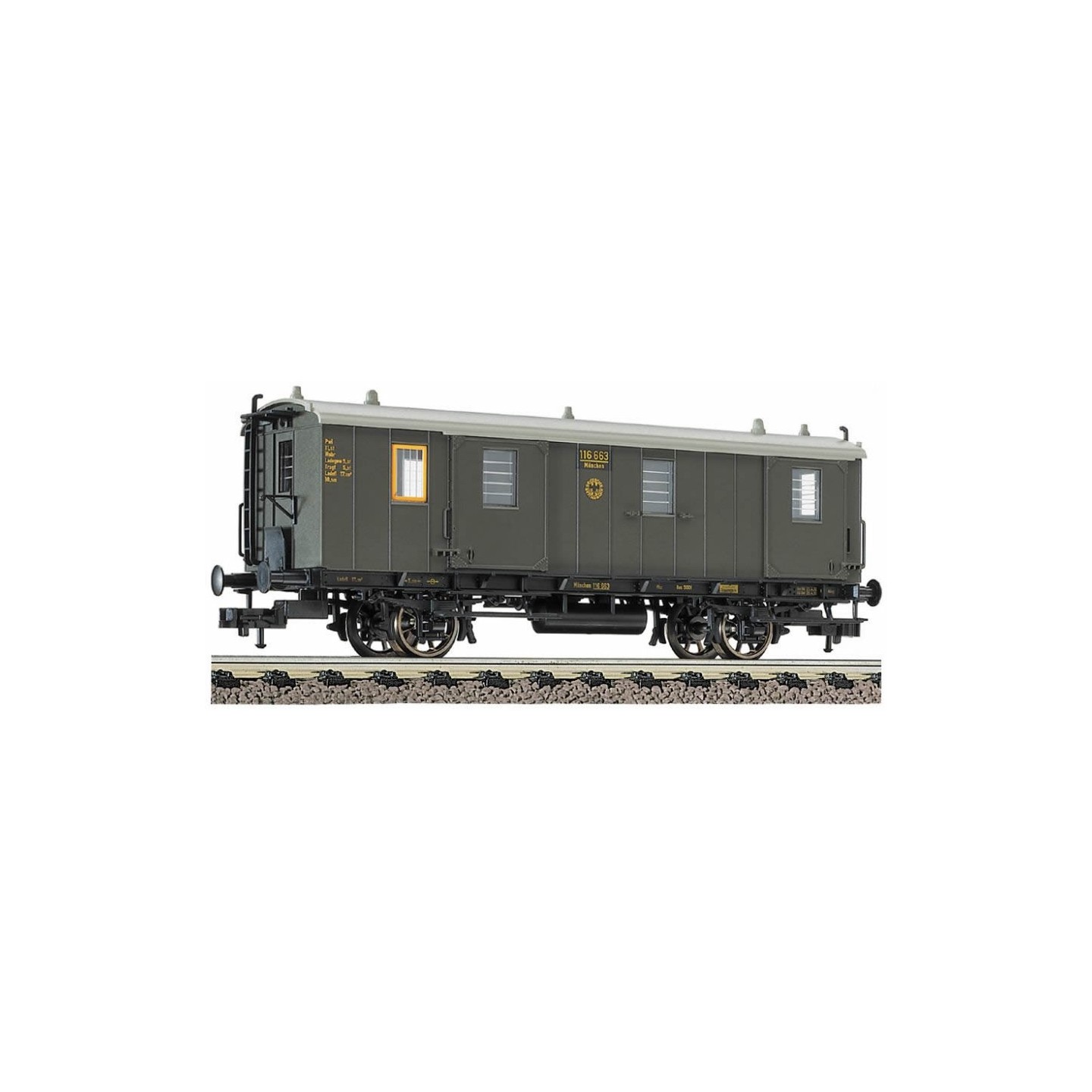 FURGON DE EQUIPAJES DGR FLEISCHMANN 5090 ESCALA H0