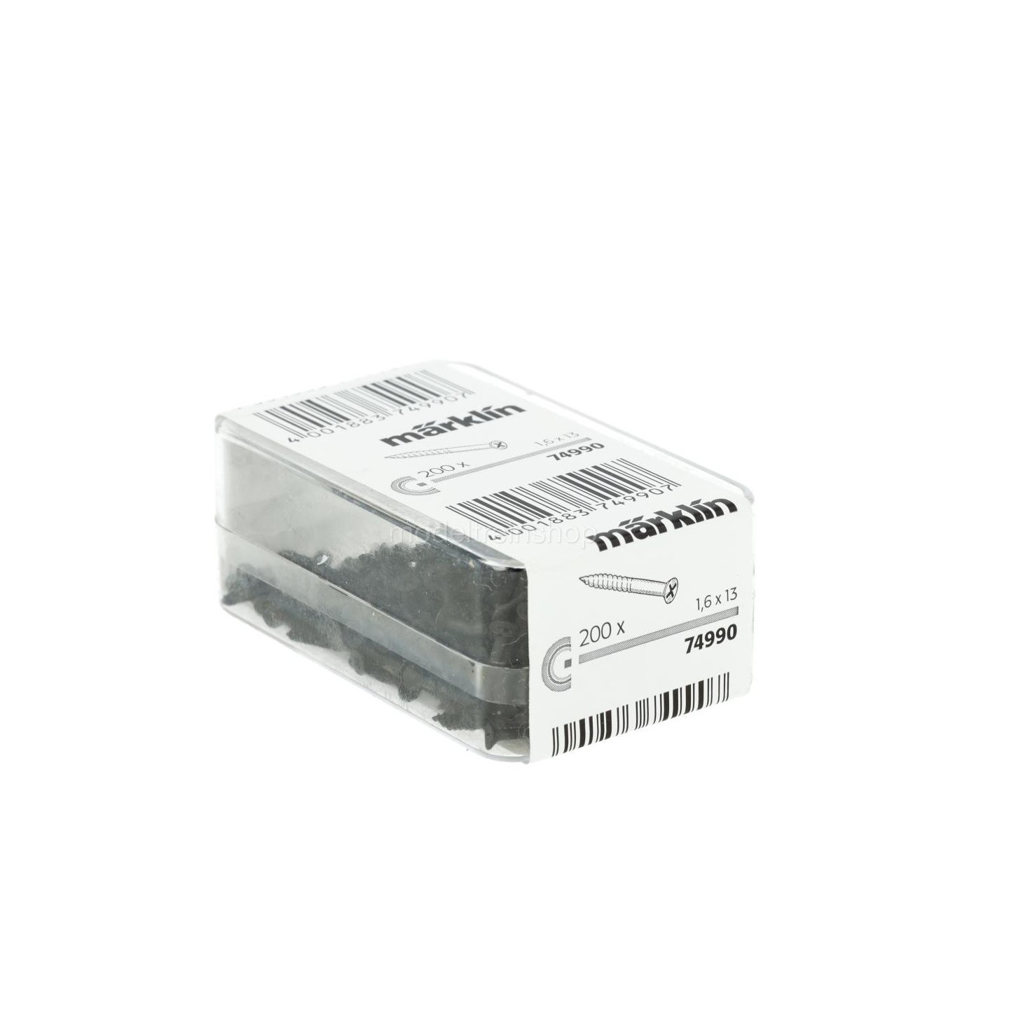 TORNILLOS DE VIA 1,6 x 13mm 200ud MARKLIN 74990 ESCALA H0