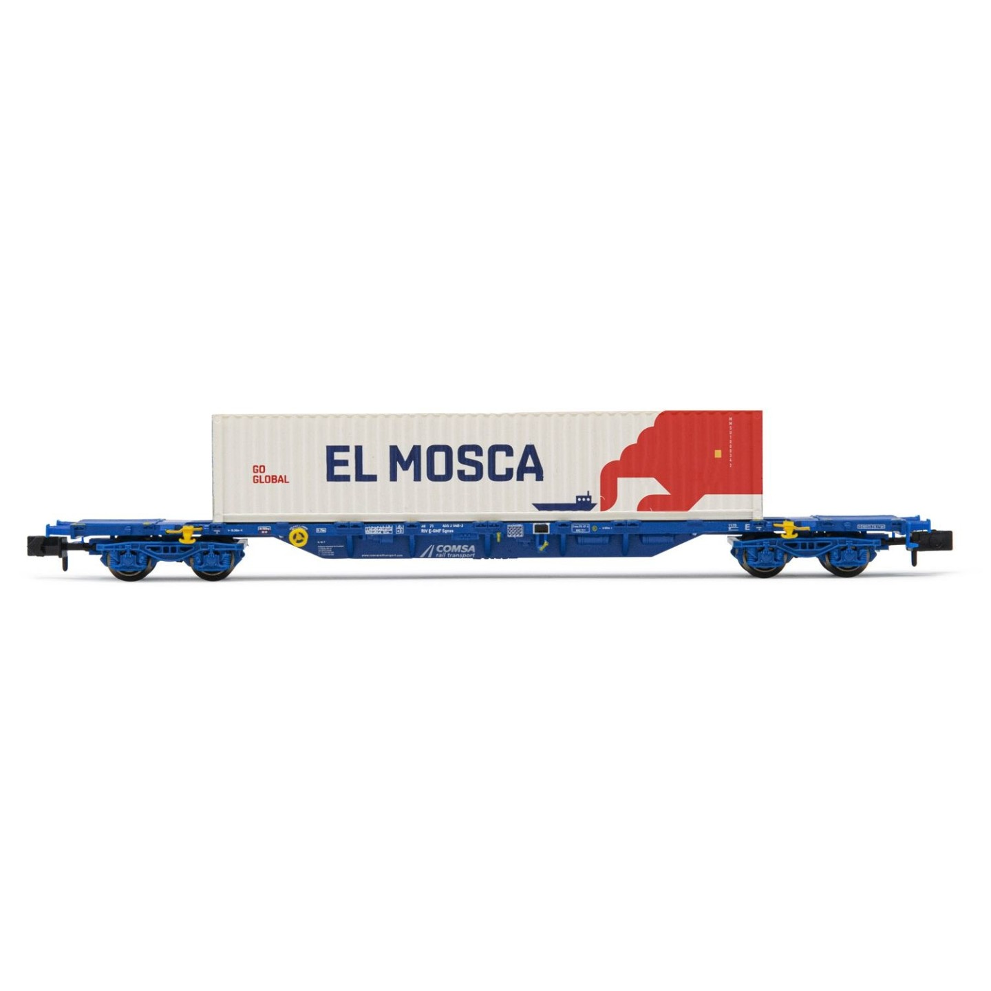 VAGON PORTACONTENEDORES EL MOSCA" ARNOLD HN6594 ESCALA N"