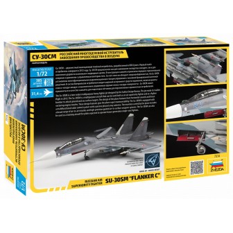 SU-30SM FLANKER C" ZVEZDA 7314 ESCALA 1/72"