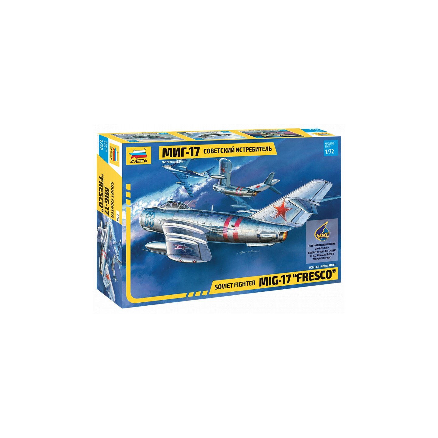 MIG-17 FRESCO" ZVEZDA 7318 ESCALA 1/72"