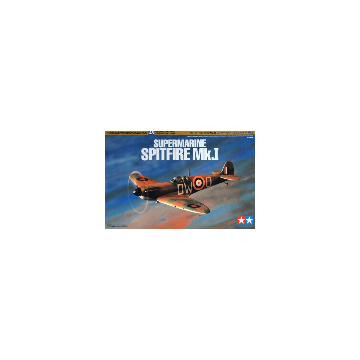 SUPERMARINE SPITFIRE Mk.I TAMIYA 60748 ESCALA 1/72