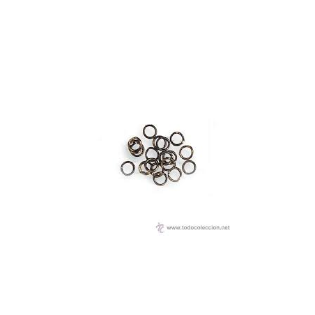 ANILLAS DE LATON PAVONADO 2MM