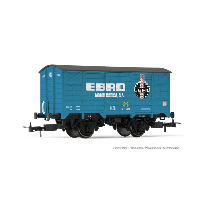 VAGON CERRADO EBRO" R.N. ELECTROTREN HE6057 ESCALA H0"