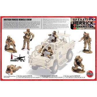 BRITISH FORCES VEHICLE CREW AFGANISTAN AIRFIX 1/48