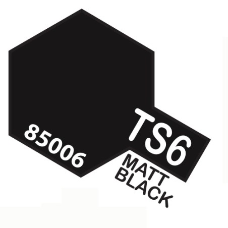 SPRAY NEGRO MATE TS-06 TAMIYA 85006