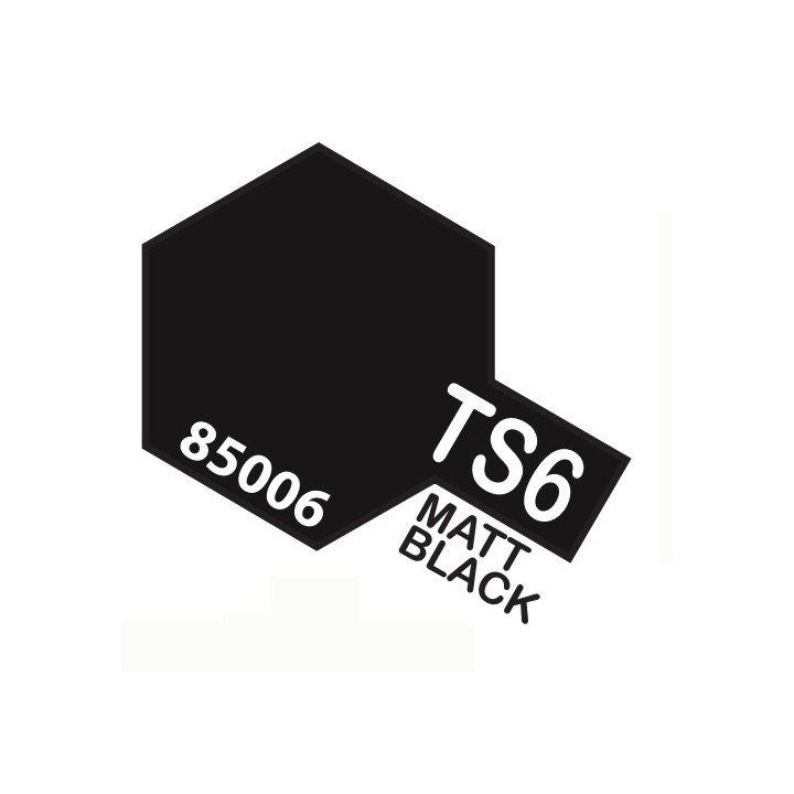 SPRAY NEGRO MATE TS-06 TAMIYA 85006