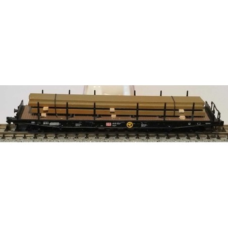 VAGON PLATAFORMA CON VIGAS ROCO 25572 ESCALA N