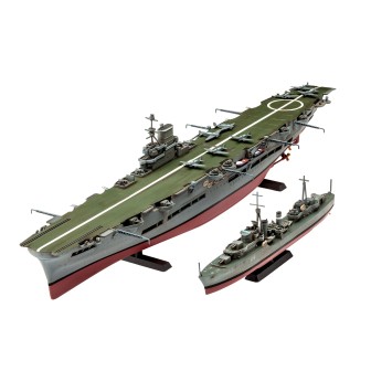 HMS ARK ROYAL & TRIBAL CLASS DESTROY REVELL 1/720
