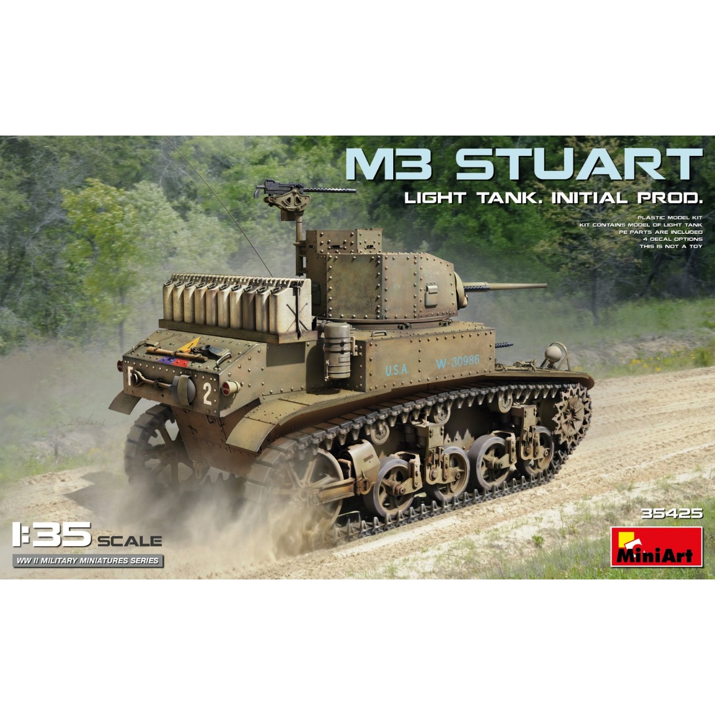 M3 TANQUE LIGERO STUART, PROD INICIACION MINIART 35425 ESCALA 1/35