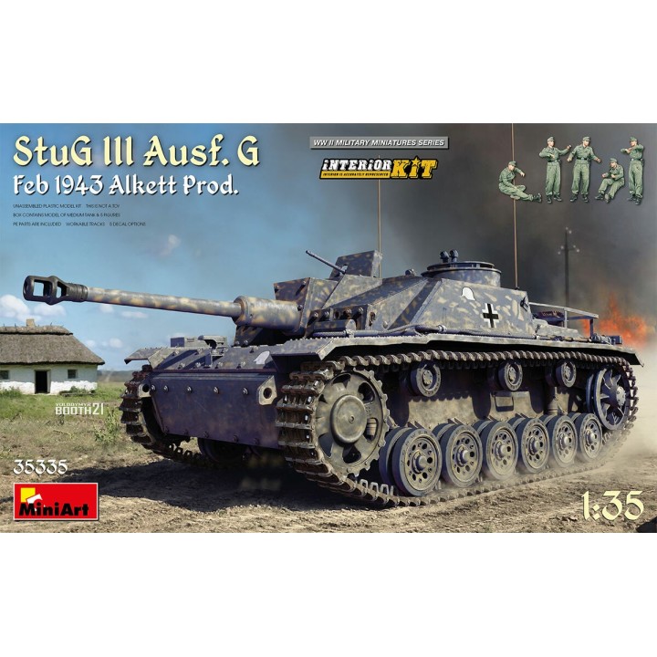 STUG III AUSF. G FEB 1943 ALKETT PROD. INTERIOR KIT MINIART 35335 ESCALA 1/35