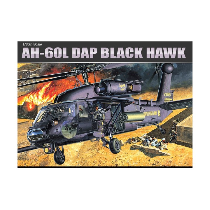 HELICOPTERO AH-60L DAP BLACK HAWK ACADEMY 1/35