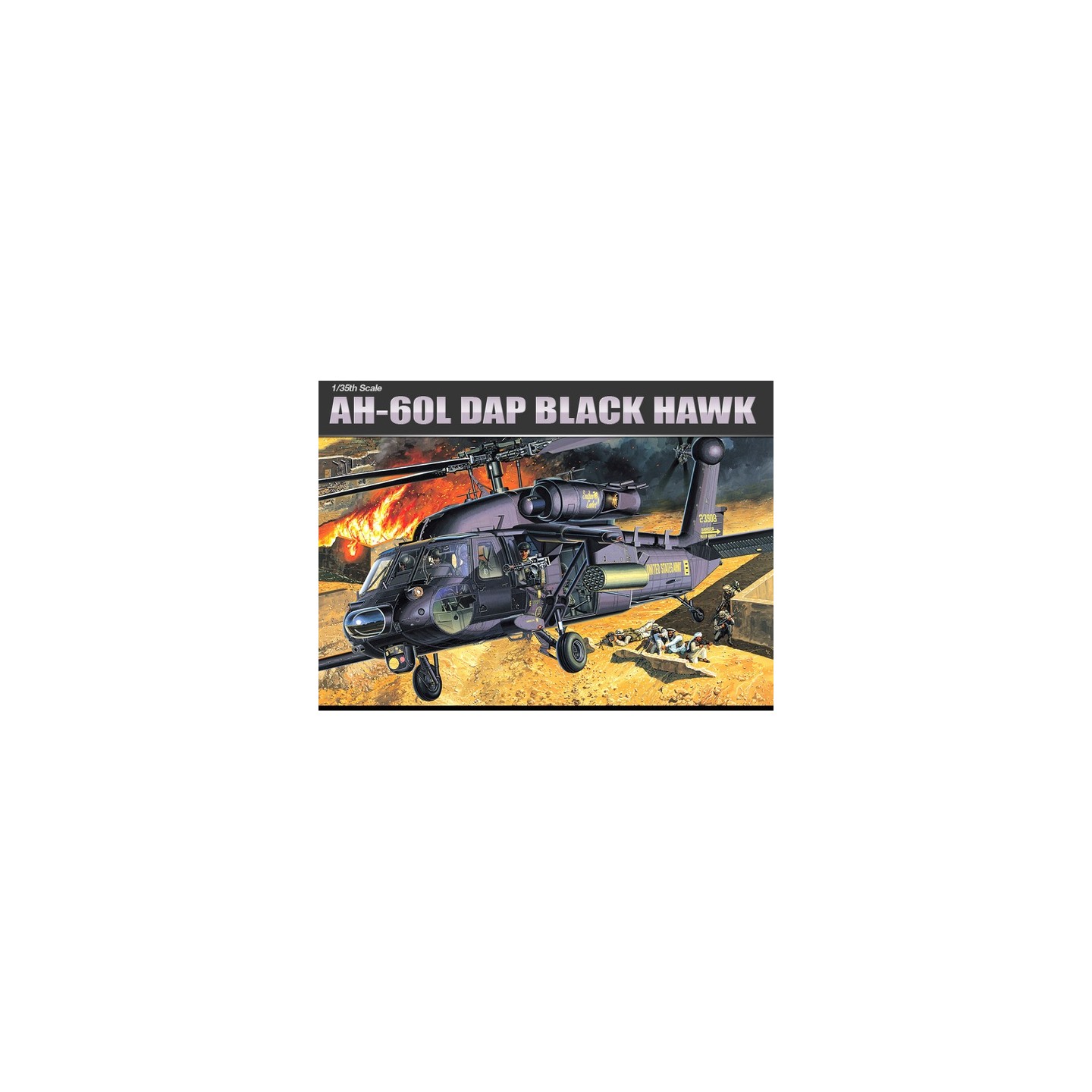 HELICOPTERO AH-60L DAP BLACK HAWK ACADEMY 1/35