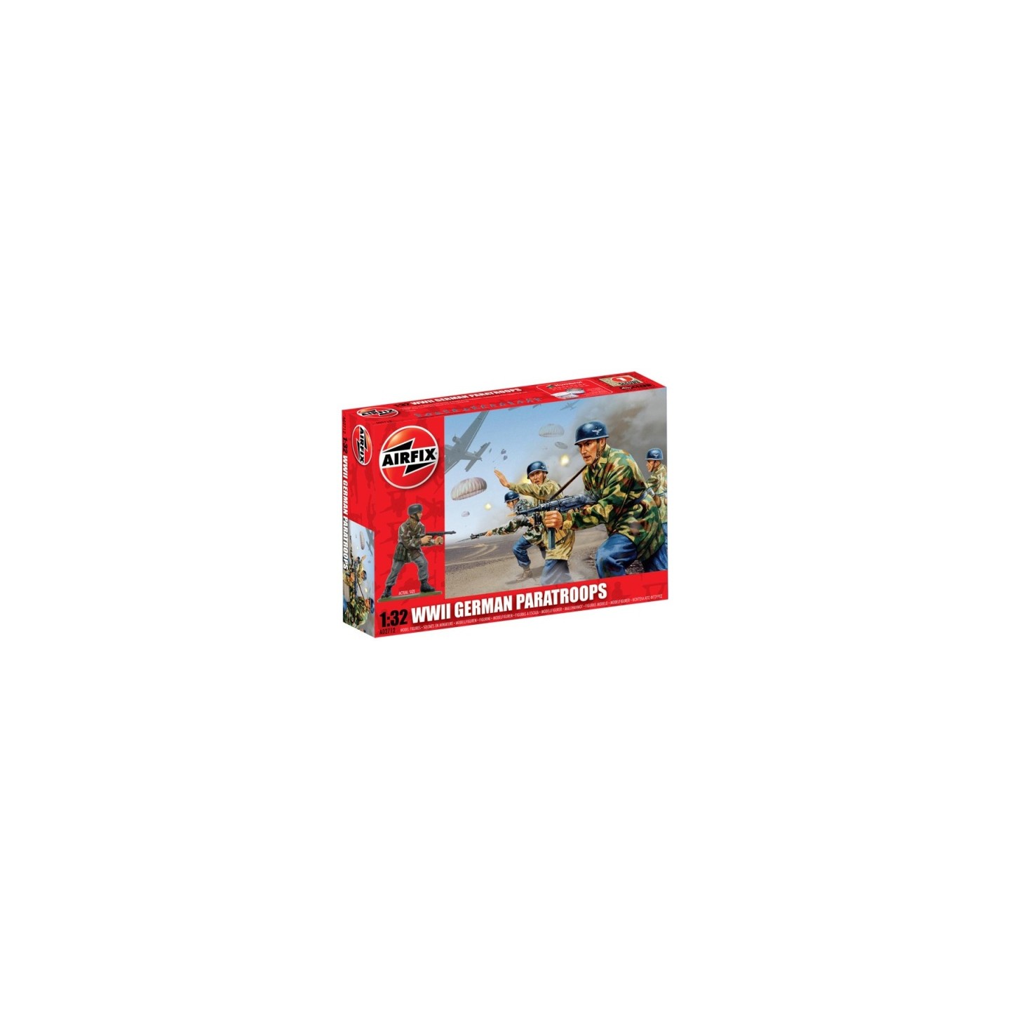 GERMAN PARATROOPS WWII AIRFIX 1/76