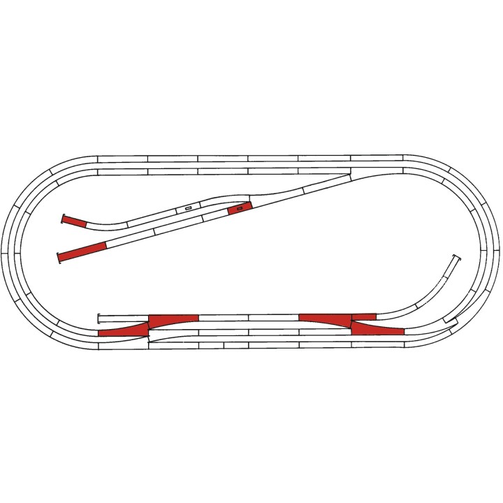 SET VIAS E ROCO 42013 ESCALA  H0