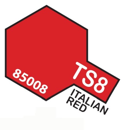 SPRAY ROJO ITALIANO TS-8 TAMIYA 85008