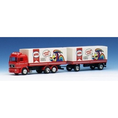 CAMION REMOLQUE MAN F2000 PITTI" HERPA H0"