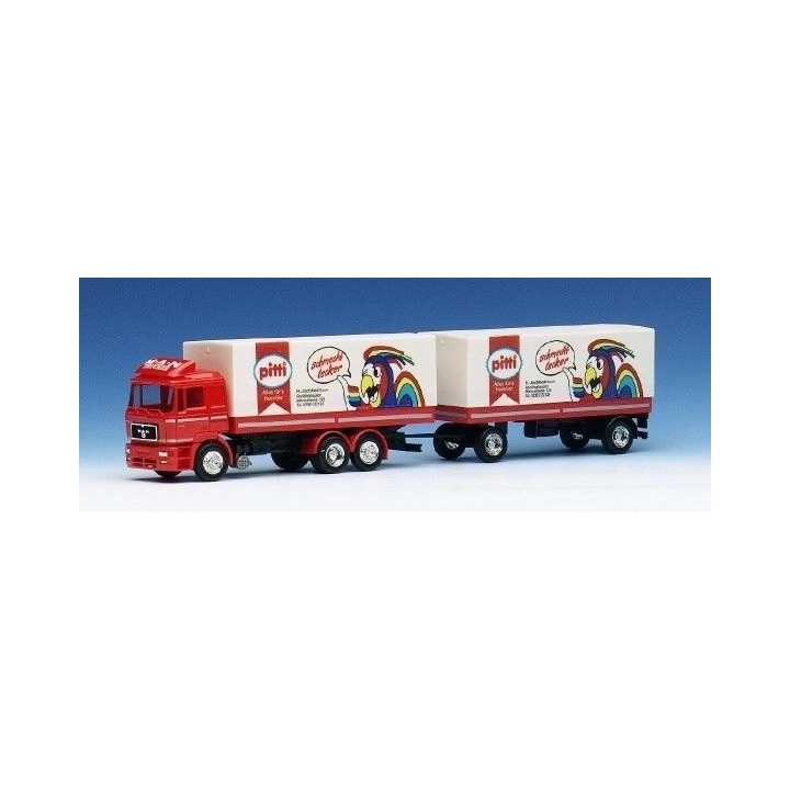 CAMION REMOLQUE MAN F2000 PITTI" HERPA H0"
