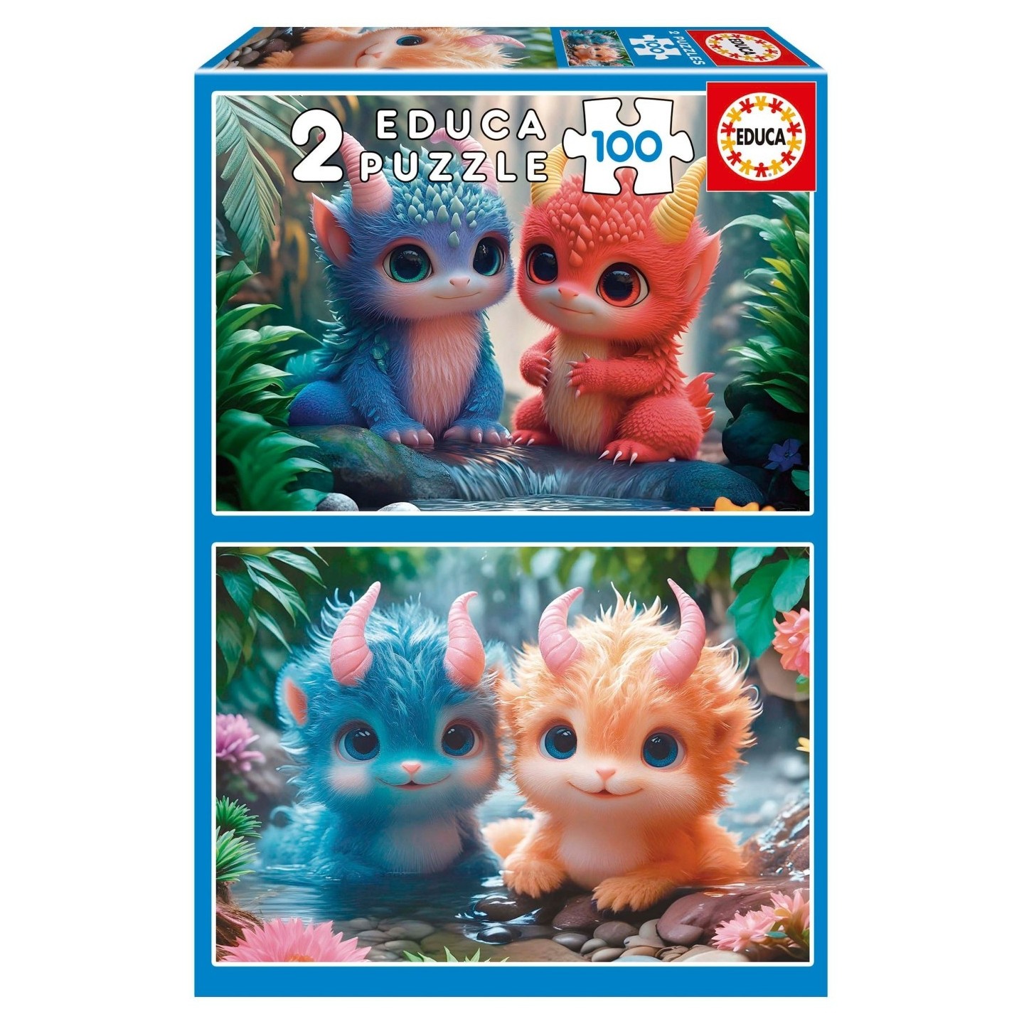 PUZZLE MONSTRUOS ADORABLES 2X100 PIEZAS EDUCA 20224