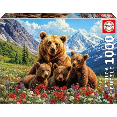 PUZZLE OSOS GRIZZLY CANADA 1000 PIEZAS EDUCA 20553
