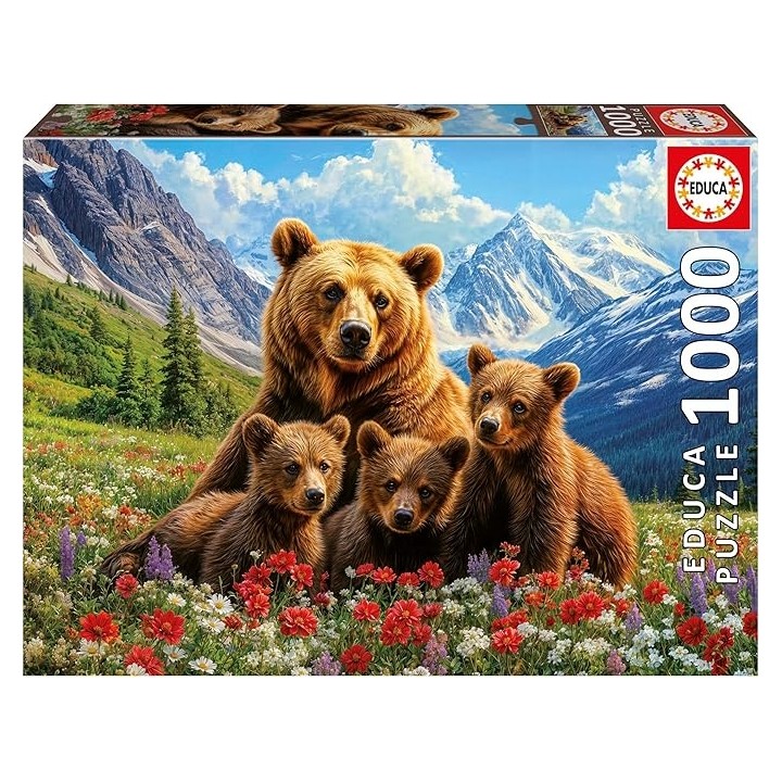 PUZZLE OSOS GRIZZLY CANADA 1000 PIEZAS EDUCA 20553