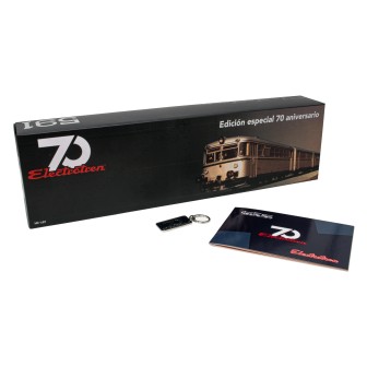 FERROBUS 3 COCHES 70 ANIVERSARIO ELECTROTREN HE2003S ESCALA H0